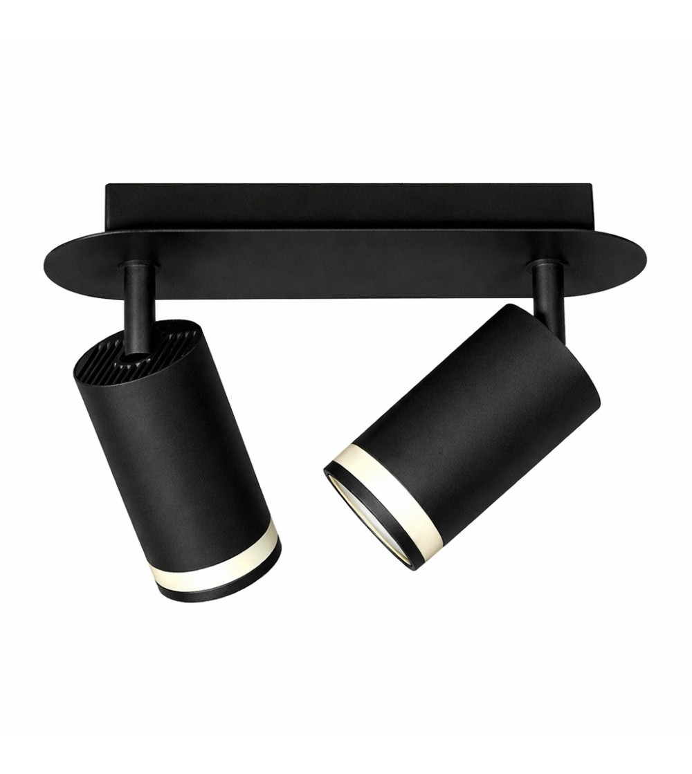 REGLETA DIVO 2XGU10 NEGRO